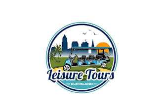 make an awesome greatest golf cart logo design in one day
