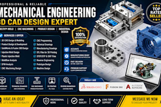 mechanical engineering, 3d cad design, injection mold ,3d product modeling, cnc