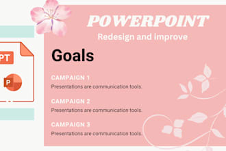 redesign and improve powerpoint presentation professionally
