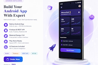 develop a professional android app with kotlin and firebase