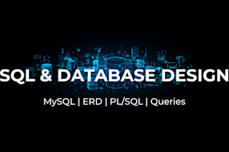design sql database, write queries and solve dbms problems