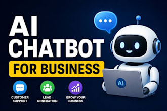 build ai chatbot for website, whatsapp and customer support