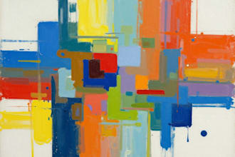create abstract geometric digital art