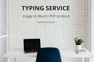 do fast typing from image or PDF