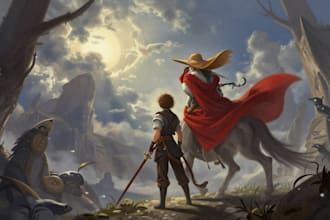 draw your fantasy illustration