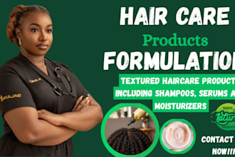 formulate textured haircare products including shampoos, serums and moisturizers