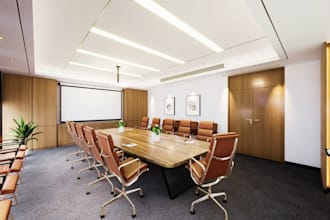 design quality 3d conference room, meeting room, boardroom, presentation room