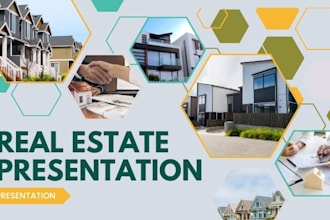 design real estate listing presentation buyer or seller guide, packet, brochure