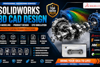 mechanical 3d model solidworks, 3d product modeling, 3d cad product design, cfd