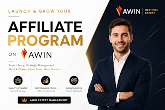 launch and manage your affiliate program on awin