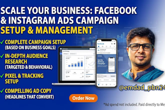 setup and manage facebook ads campaign and instagram advertising
