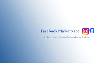 publicaré productos en facebook marketplace e instagram