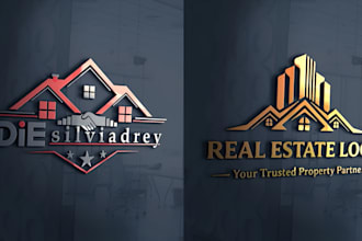 design real estate, construction, property or realtor logo
