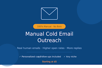 manually send cold outreach emails to generate leads for your business