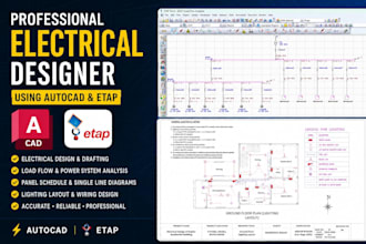 do etap analysis and electrical design in autocad