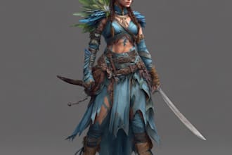 fantasy character art and fantasy character art