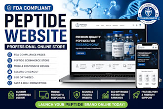 create peptide store, fda compliant research peptide website store