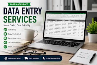 data entry and typing work