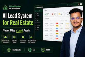 build ai lead capture system and CRM for real estate agents and brokers
