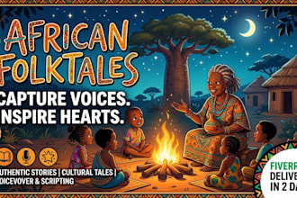write engaging african folktale stories for you