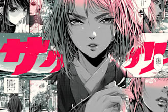 draw manga comic pages and professional graphic novel