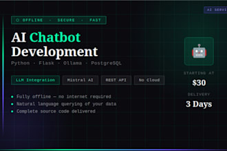 build an offline ai chatbot using python flask and ollama