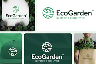 make landscape, lawn care, vegetable, and garden logo