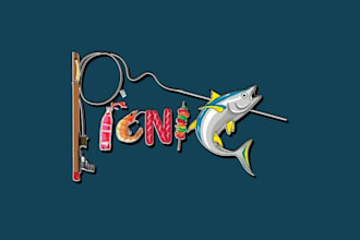 design picnic funny boat name logo