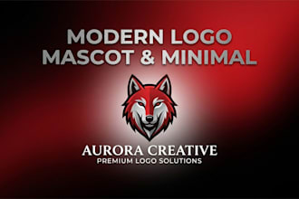 design modern mascot minimalist logo for brand