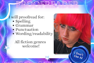 proofread and edit your novel