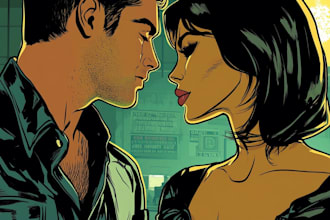 comic book illustration with comic book illustrator