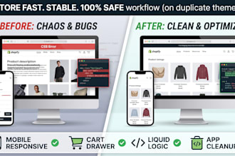 fix shopify liquid HTML CSS bugs in shopify website store