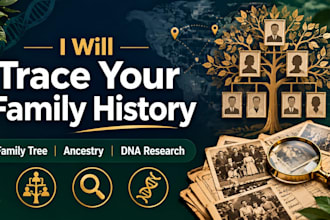 research your family tree, ancestry history and trace your roots