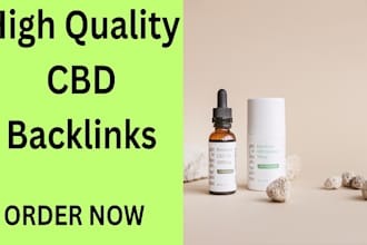 create 50 high quality profile backlinks for cbd promotion
