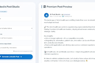 build linkedin post generator engaging content