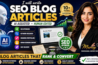 write SEO optimized blog articles with ai assistance and human editing