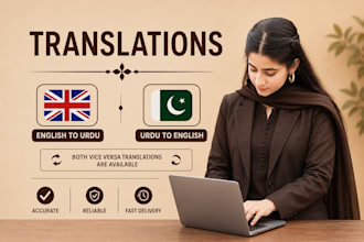 provide certified english to urdu translation