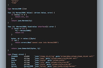 develop a custom rest API using go gin or python fastapi
