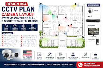 design USA cctv plan camera layout systems coverage plan security system design