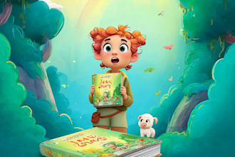 design cartoon comic cover with dramatic action scene
