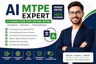 professionally post edit ai translated content and mtpe