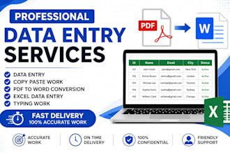 do data entry and copy paste work
