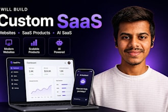 build custom saas websites, saas products and ai saas
