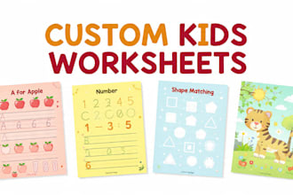 design fun printable kids learning worksheets for kindergarten and preschool