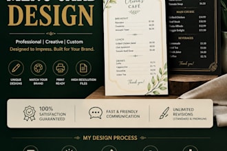 create menu card restaurant menu card