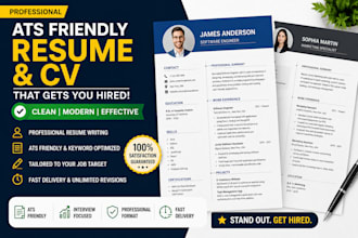 design a professional resume and CV