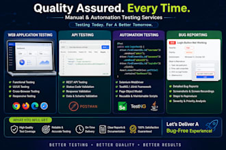 do automation testing for web, API, and software applications