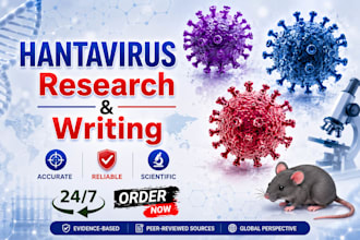 research and create infographics on hantavirus, coronavirus