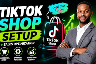 setup tiktok shop, dropshipping store and run tiktok ads to boost sales