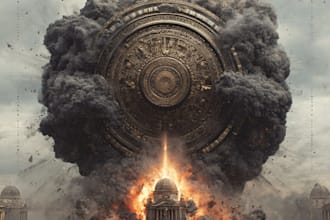 design creative music album cover art or music song artwork
